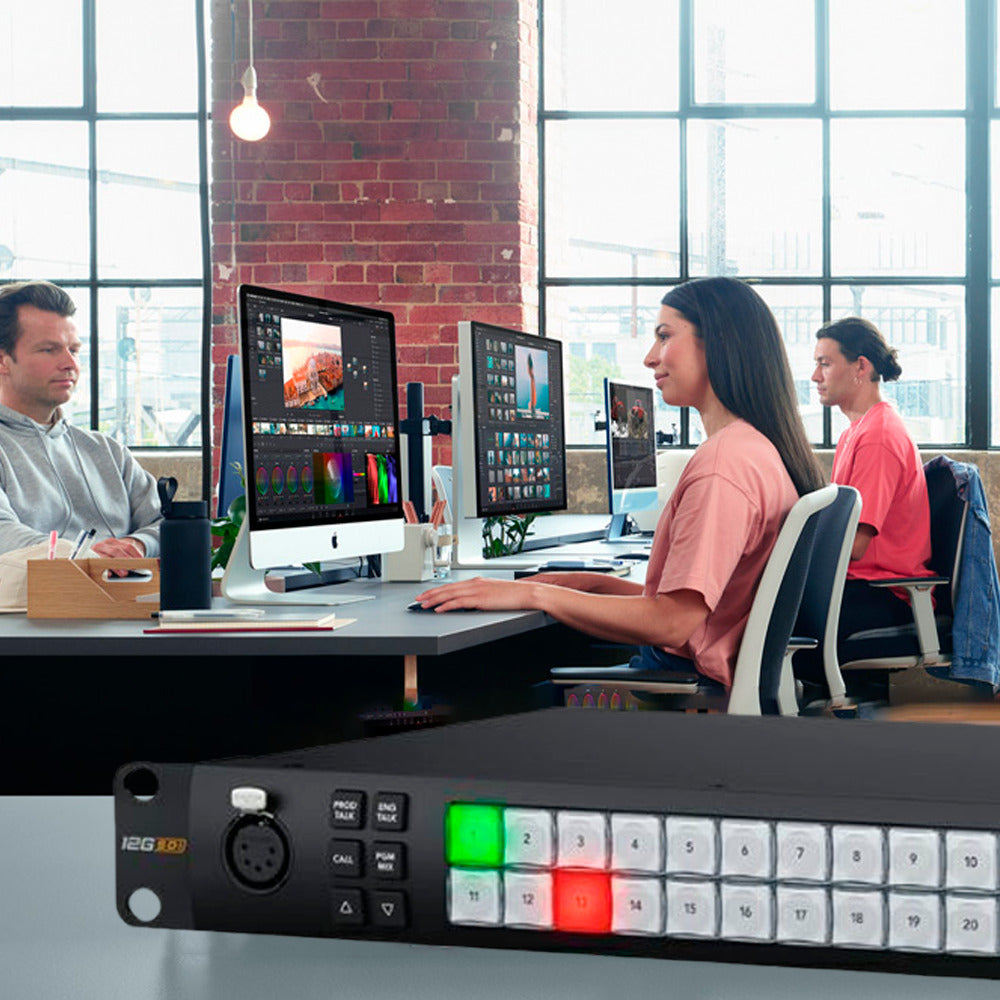 Blackmagic Design ATEM 2 M and E Constellation 4K Live Production Switcher Bundle