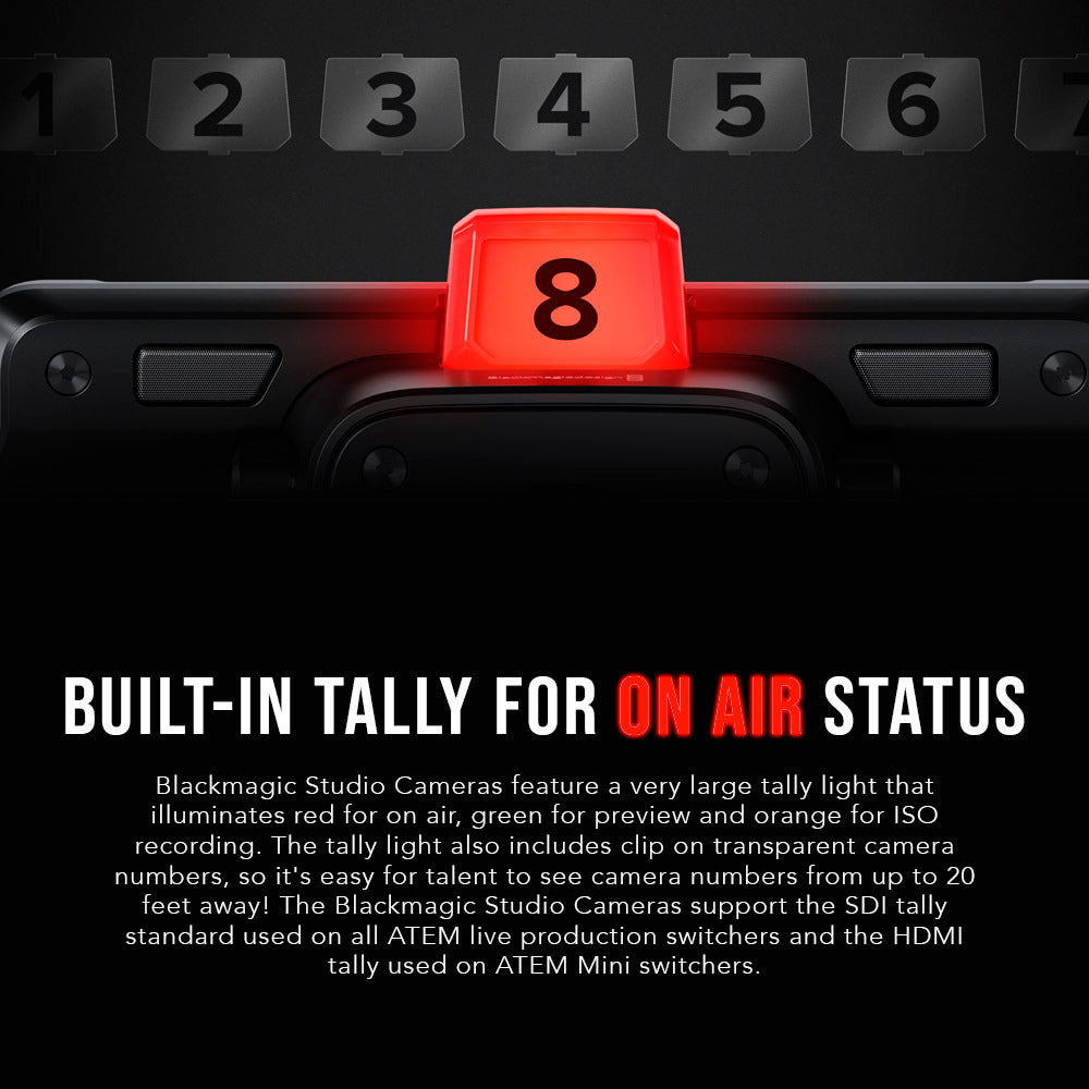 Blackmagic Design Studio Camera 4K Plus G2 with ASPH Lens (Black) and Zoom Demand Bundle