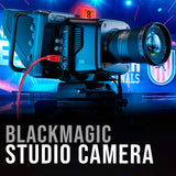 Blackmagic Design Studio Camera 4K Plus G2 with ASPH Lens (Black) and Zoom Demand Bundle