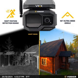 Vosker VKX Solar Powered LTE Mobile Security Camera with 4G-LTE Connectivity and Night Vision