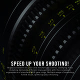 DZOFilm Pictor Zoom 50-125mm T2.8 Super 35 Parfocal Lens (PL Mount and EF Mount) Bundle