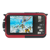 Agfa Photo WP8000 Waterproof Digital Camera with 2.7-Inch LCD Screen and CMOS Sensor (Red)