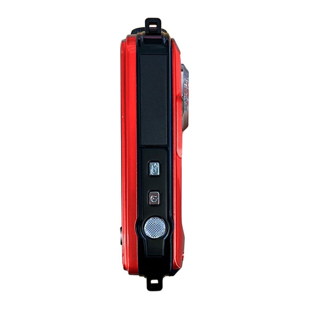 Agfa Photo WP8000 Waterproof Digital Camera with 2.7-Inch LCD Screen and CMOS Sensor (Red)