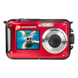 Agfa Photo WP8000 Waterproof Digital Camera with 2.7-Inch LCD Screen and CMOS Sensor (Red)