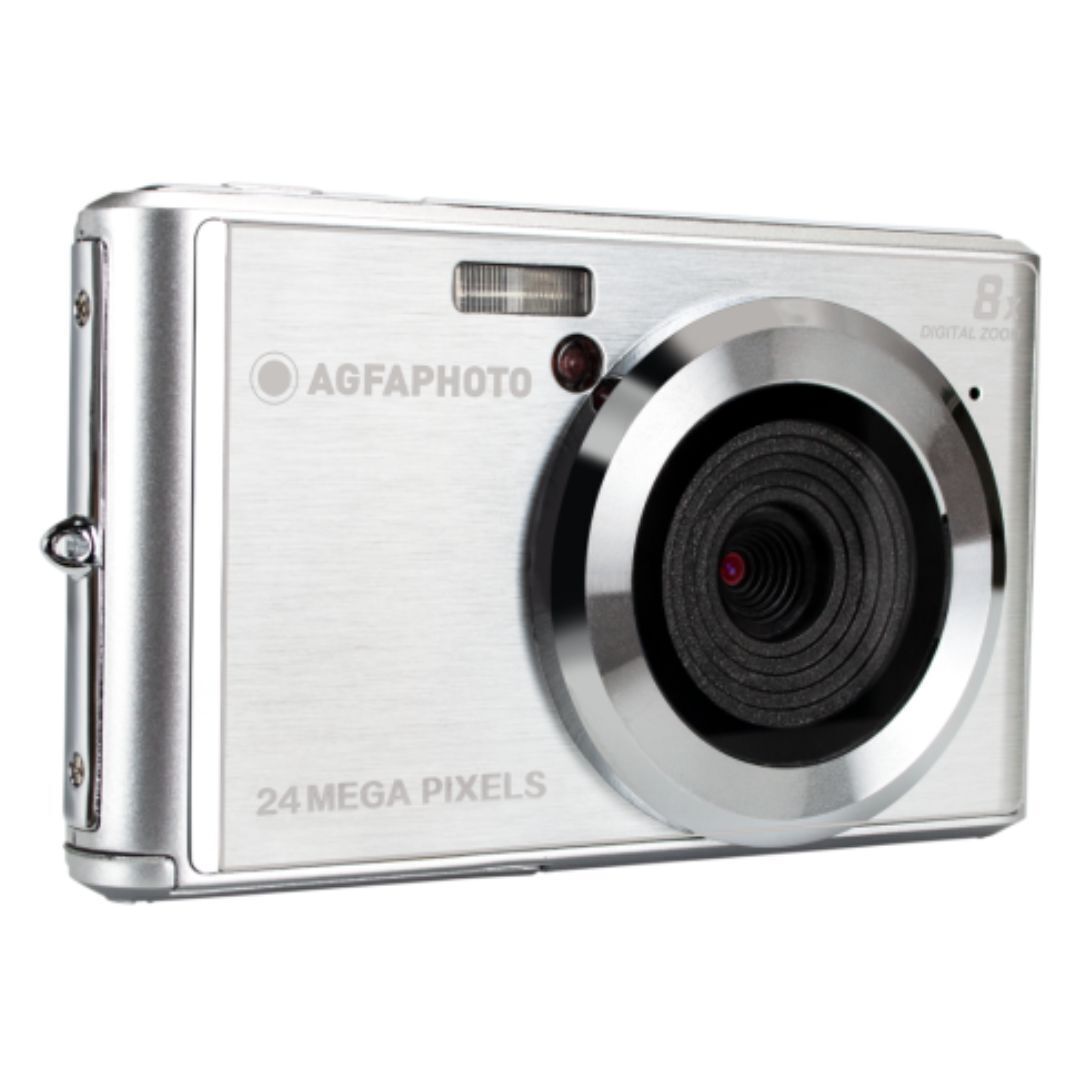Agfa Photo DC5500 Compact 24MP Digital Camera with 2.4-Inch LCD Screen and 8X Digital Zoom (Silver)