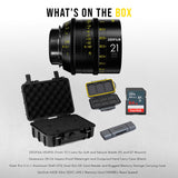 DZOFilm Vespid 21mm T2.1 Lens for Soft and Natural Bokeh (PL and EF Mounts) with Carry Case Bundle