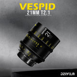 DZOFilm Vespid 21mm T2.1 Lens for Soft and Natural Bokeh (PL and EF Mounts) with Carry Case Bundle