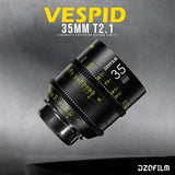 DZOFilm Vespid 35mm T2.1 Lens for Soft and Natural Bokeh (PL Mount) with Hard Carry Case Bundle