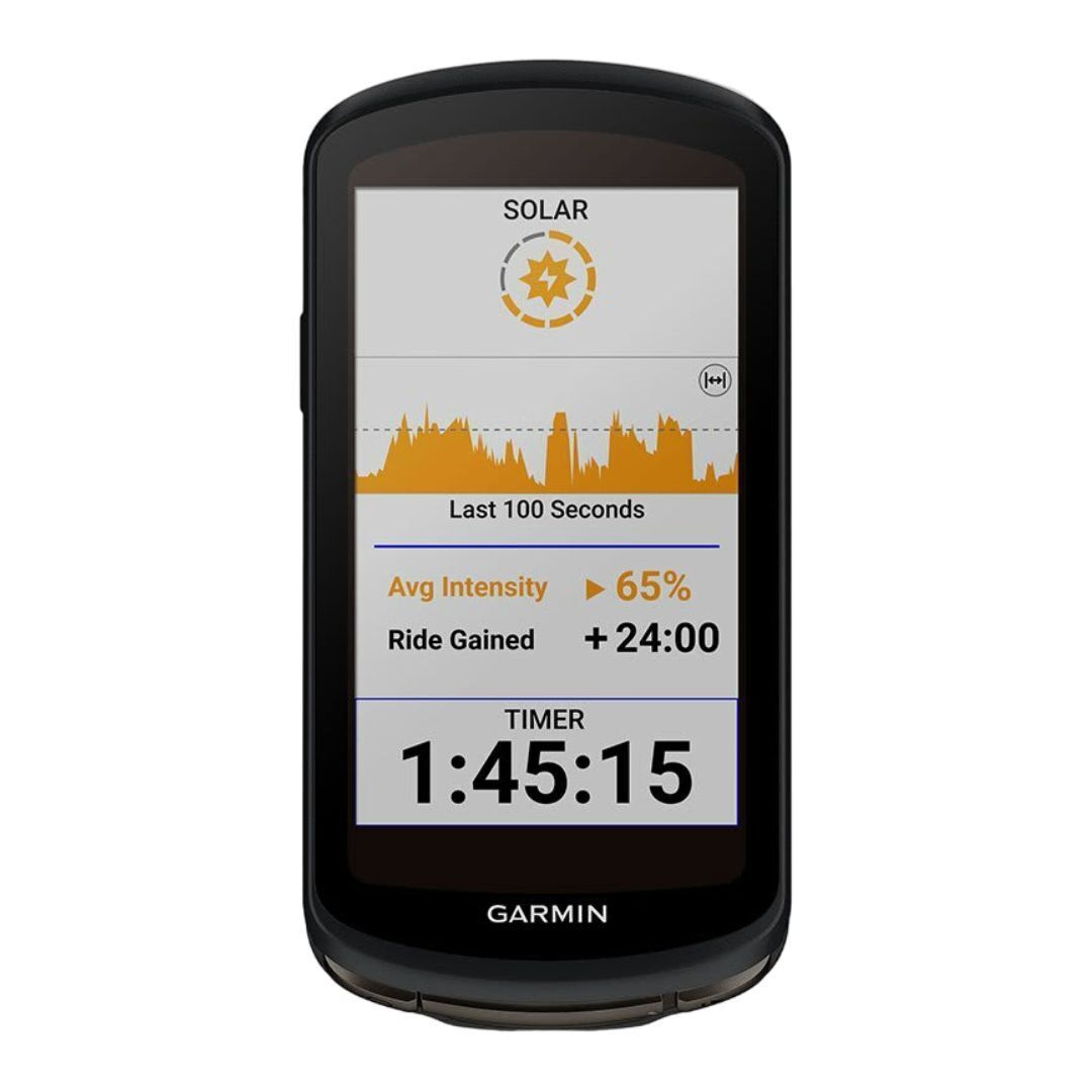 Garmin Edge 1040 Solar GPS Bike Computer with Stamina Tracking and Long-Lasting Battery (Black)