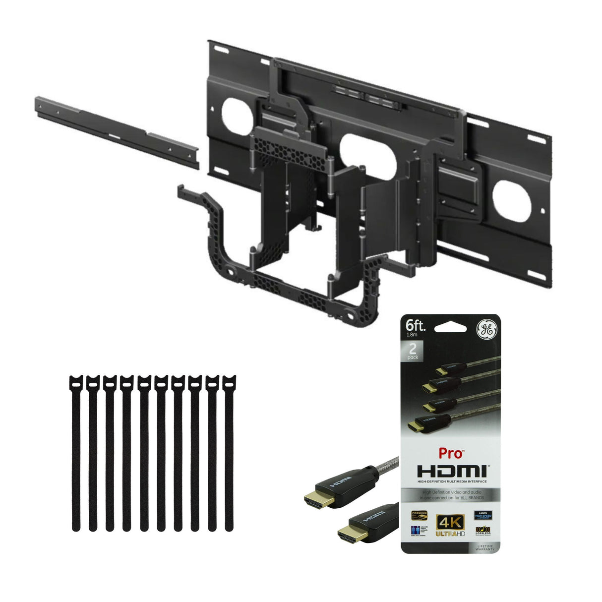 Sony SUWL905 Ultra-Slim TV Wall Mount Bracket for Select Sony TVs with 6-Feet HDMI Cable Bundle
