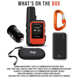Garmin inReach Mini 2 Satellite Communicator (Red) with Satellite Communicator Accessories Bundle