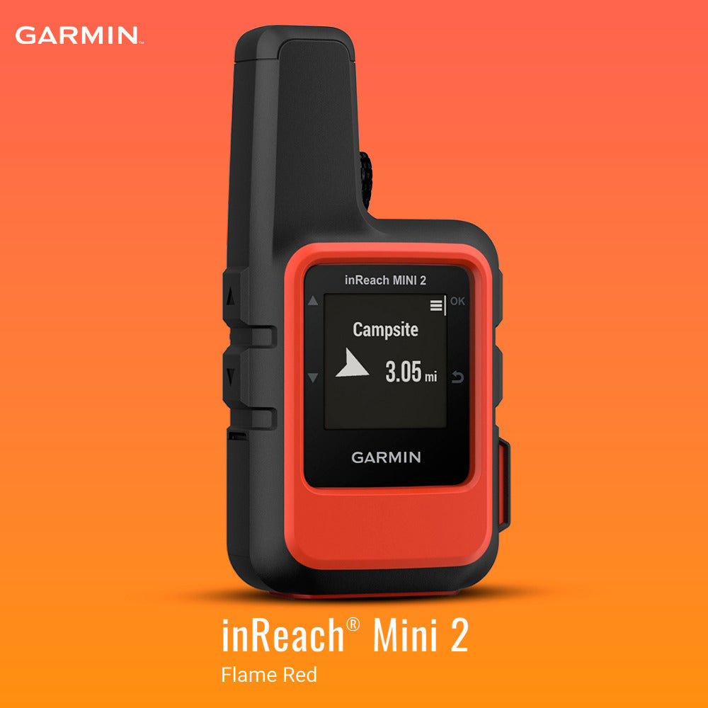 Garmin inReach Mini 2 Satellite Communicator (Red) with Satellite Communicator Accessories Bundle