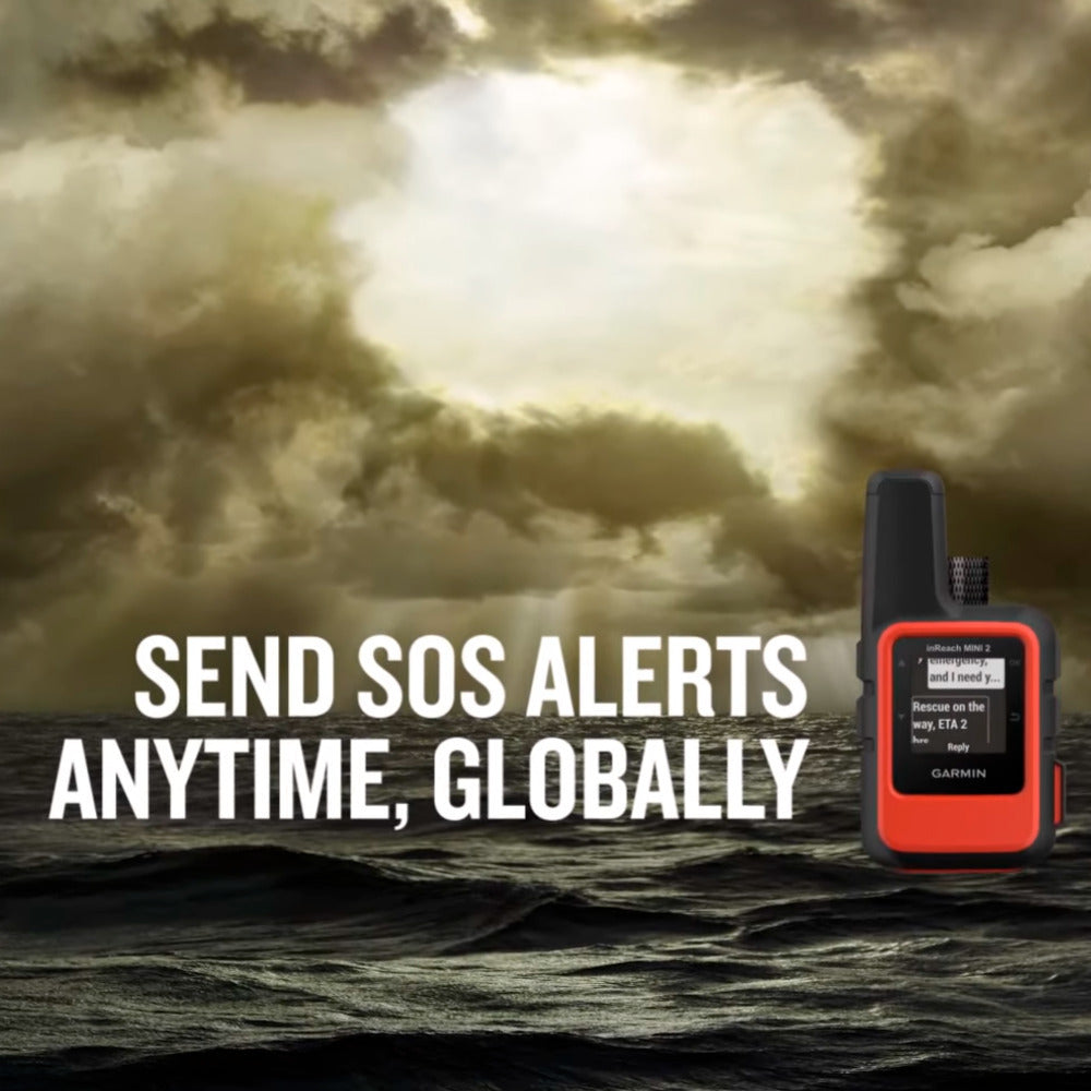 Garmin inReach Mini 2 Satellite Communicator (Red) with Waterproof Hard Case (Black) Bundle