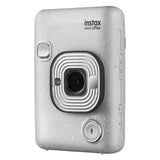 Fujifilm Instax Mini Liplay Compact Camera with Frames and Filters (Stone White)