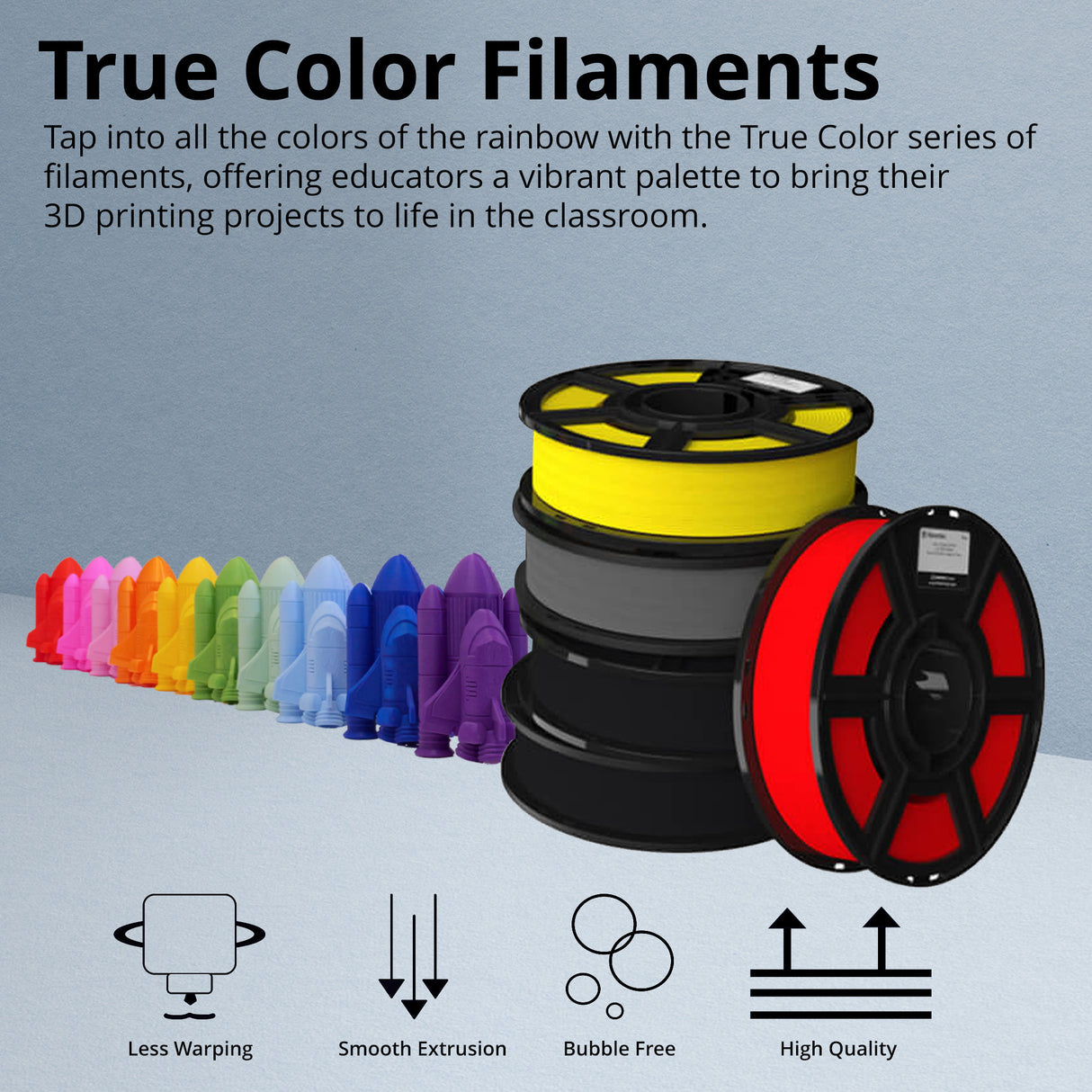 MakerBot 375-0047A Sketch PLA Filament for Sketch and Sketch Large 3D Printer (True Blue, 2.2Lb)