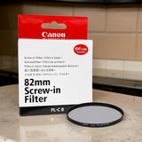 Canon 82mm Circular Polarizer PL-CB Filter for Reduced Polarized Light Reflections