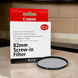Canon PL-CB 82mm Circular Polarizer Filter for Reduced Light Reflections (Open Box)