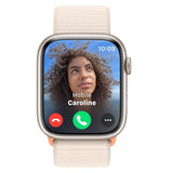 Apple Watch Series 9 GPS 45mm Starlight Aluminum Case with Starlight Sport Loop and Blood Oxygen App
