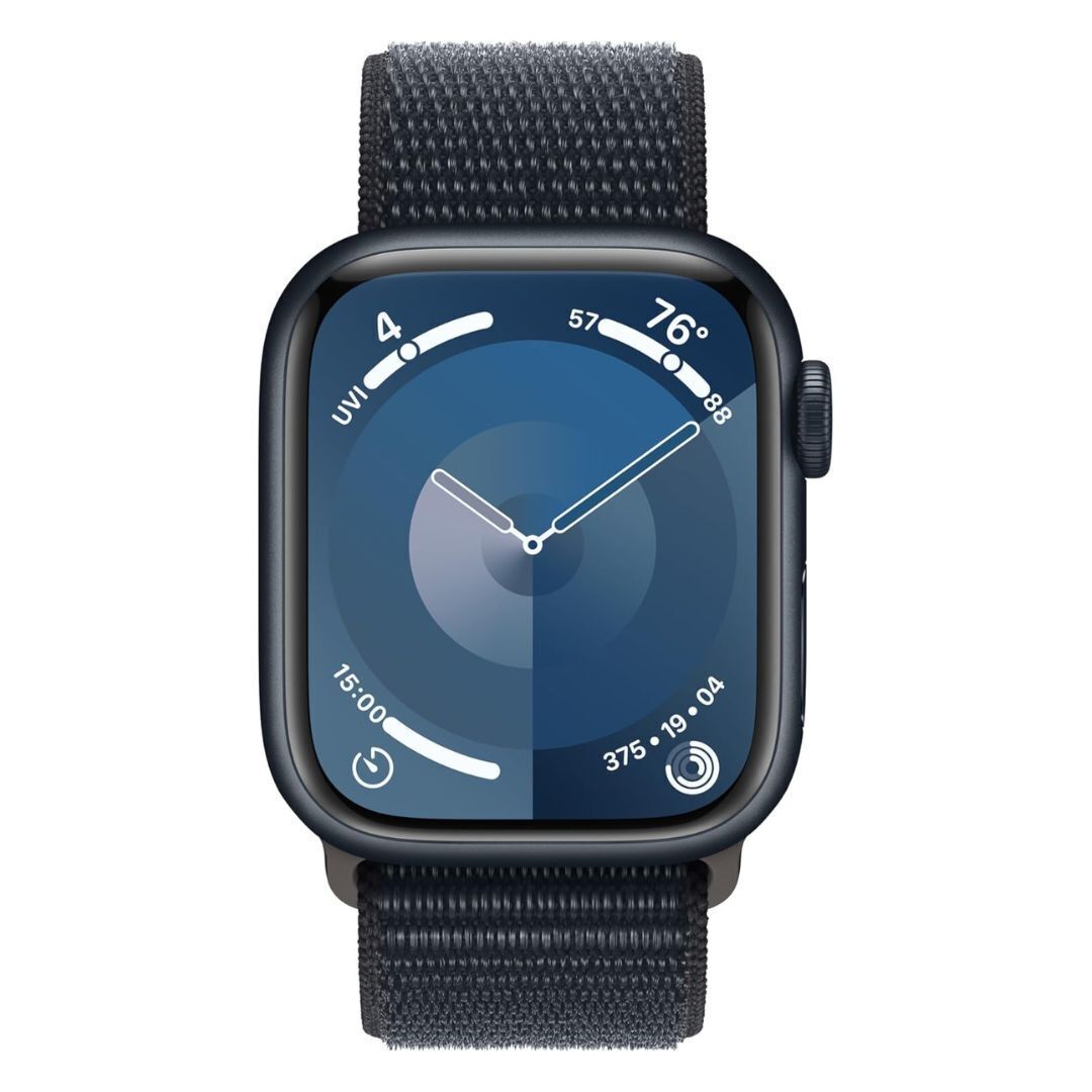 Apple Watch Series 9 GPS 41mm Midnight Aluminum Case with Midnight Sport Loop with Blood Oxygen App