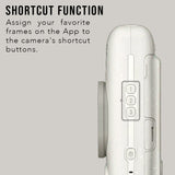 Fujifilm Instax Mini LiPlay Hybrid Instant Camera and Smartphone Printer (Misty White) Bundle