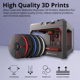 MakerBot PLA 3D Printing Filament Large Spool for Replicator+ and 5th Gen 3D Printers (True White)