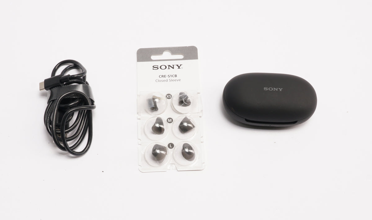 Sony CREC10 Self-Fitting OTC Hearing Aids with Rechargeable Battery (Black)