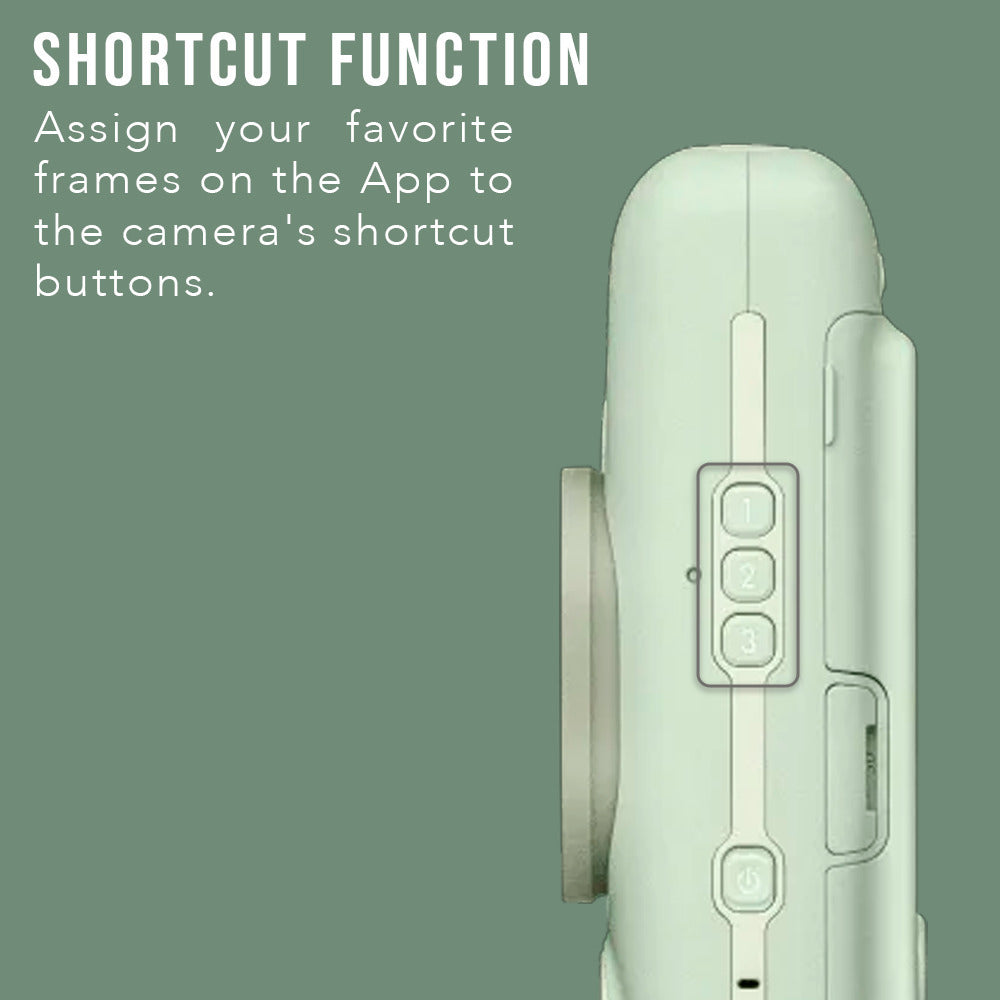 Fujifilm Instax Mini LiPlay Hybrid Instant Camera and Smartphone Printer (Matcha Green) Bundle