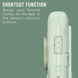 Fujifilm Instax Mini LiPlay Hybrid Instant Camera and Smartphone Printer (Matcha Green) Bundle