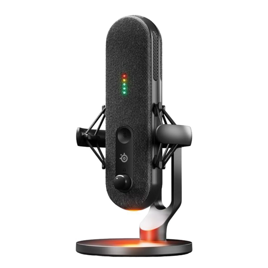 Steel Series Alias USB Mic for PC with Shock Mount and Sonar Audio Software (Black, Refurbished)