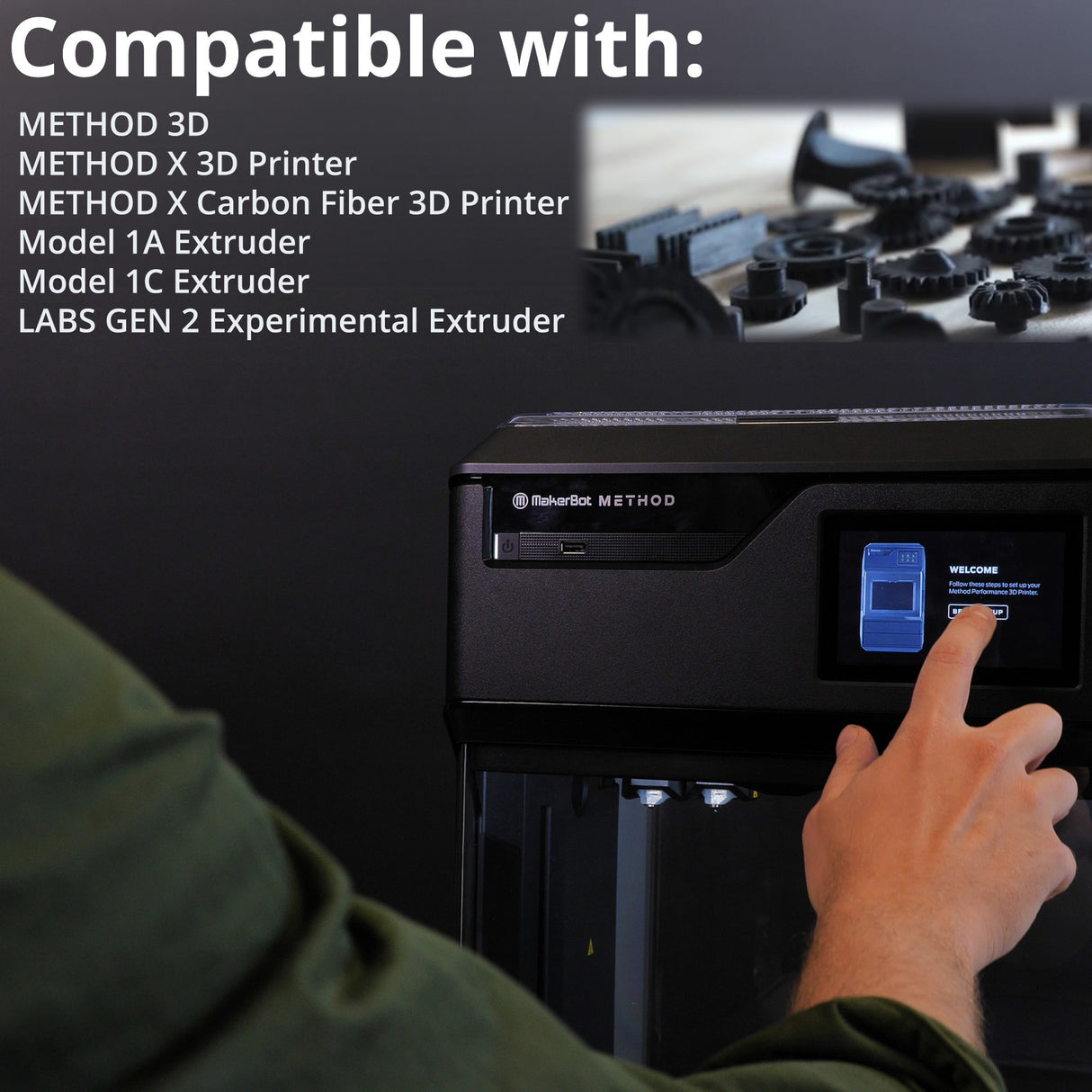 MakerBot 375-0033A METHOD Nylon Filament for METHOD 3D Printer (Black, 1.54Lb)