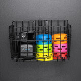 Westcott Float Wall Mount Storage Basket by Lindsay Adler with Tight Mesh for Garages and Closet