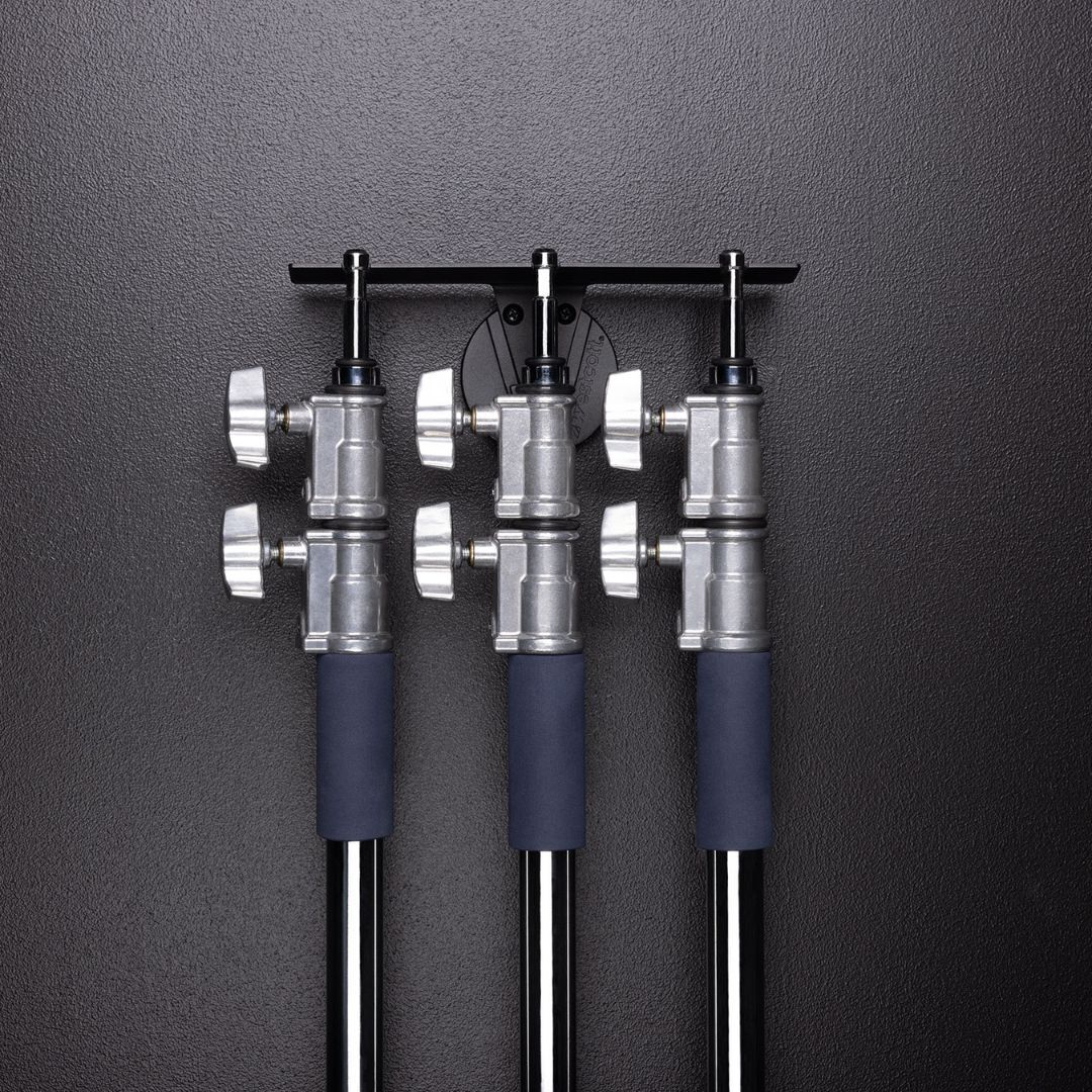 Westcott Float Wall Mount Light Stand Hanger by Lindsay for 3 Light Stands