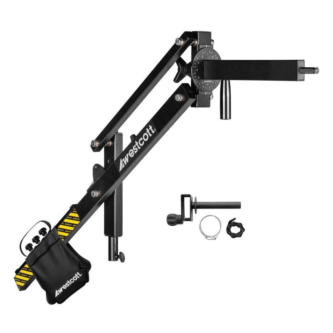 Westcott Easy Boom Arm for Consistent Light Positioning and 360-Degree Rotation (Black)