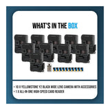 Yellowstone Y2 Black Wide Lens Camera Bundle with Card Reader, and Accessories (10-Pack) - 9