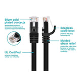 Monoprice Flexboot Series UTP Cat6 Ethernet Patch Cable with 24AWG and 550MHz (100-Feet, Black)