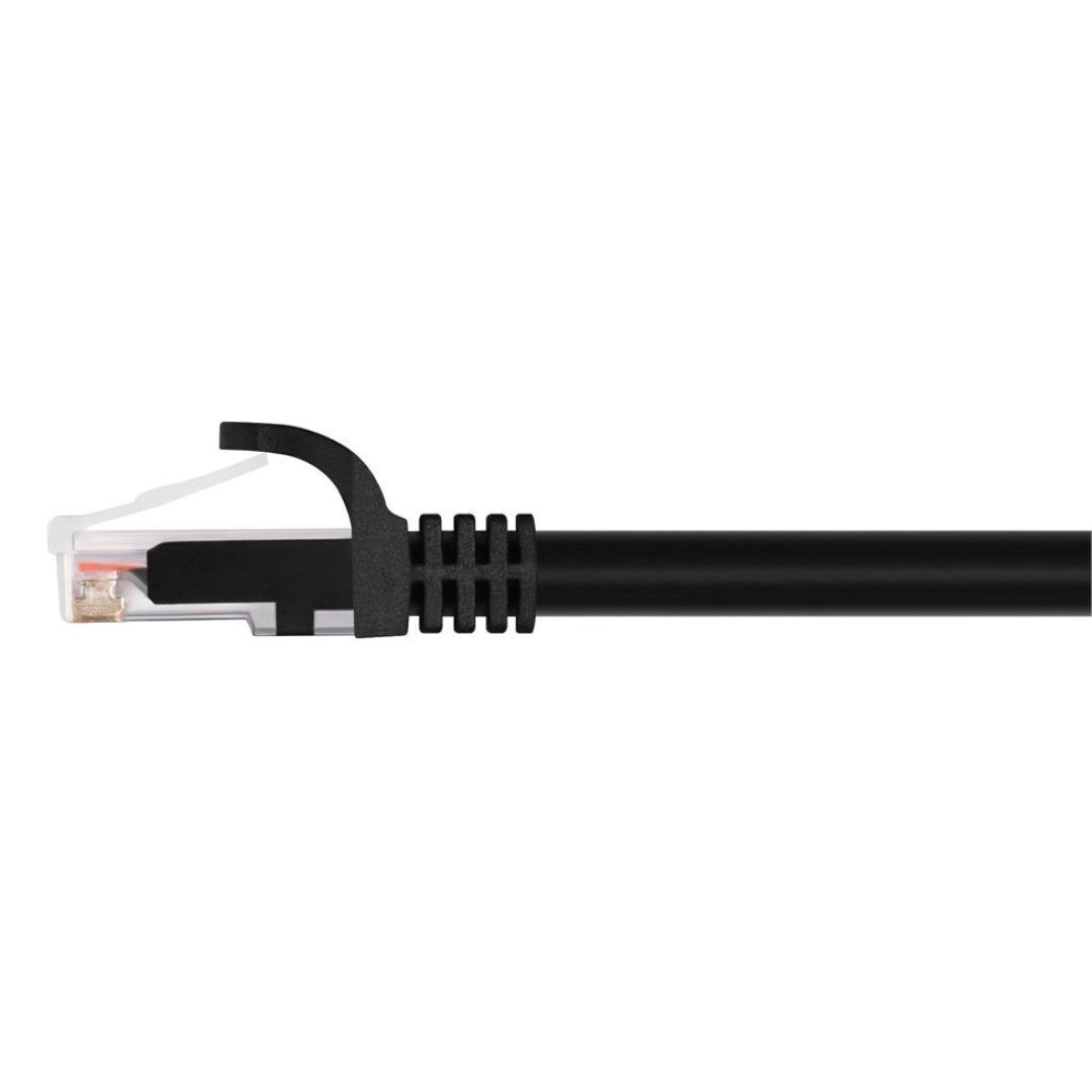 Monoprice Flexboot Series UTP Cat6 Ethernet Patch Cable with 24AWG and 550MHz (100-Feet, Black)