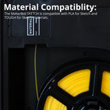 MakerBot Sketch Single-Printer Setup 3D Printer with Cloud Printing File Management Software