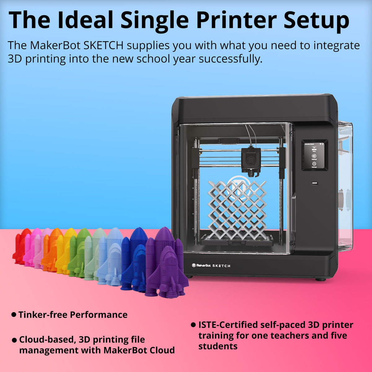 MakerBot Sketch Single-Printer Setup 3D Printer (Open Box)