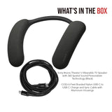 Sony Bravia Theater U Wearable TV Speaker with 360 Spatial Sound Technology (Black) Bundle