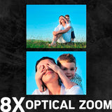 Agfa Photo DC5500 Compact Digital Camera (Gray) with Camera Case (Black and Galaxy Blue) Bundle