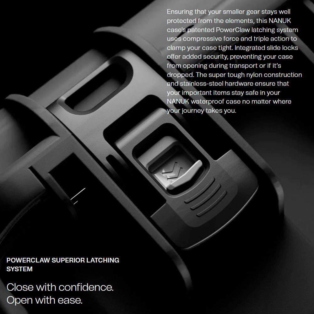 Nanuk 935 Waterproof Hard Case with Lid Organizer, Padded Divider and Wheels (Black) Bundle