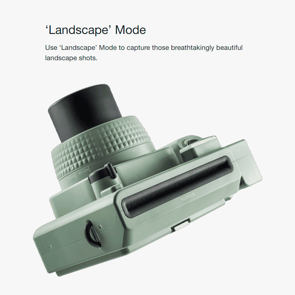 Fujifilm Instax Wide 400 Camera with Built-In Automatic Electronic Flash and Self-Timer (Green)