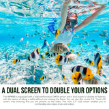 Agfa Photo WP8000 Waterproof Digital Camera (Red) with Camera Case (Black and Galaxy Blue) Bundle