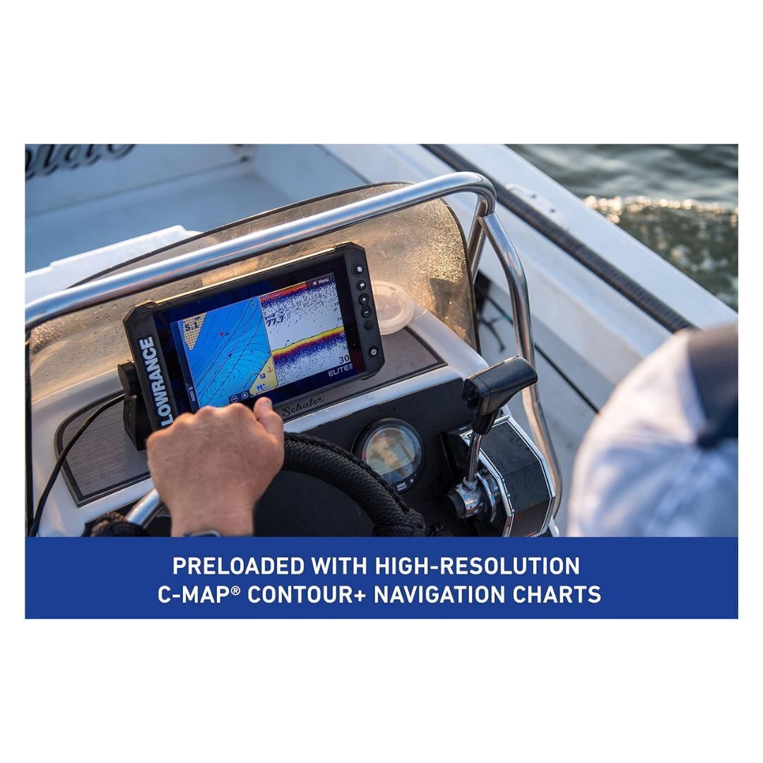 Lowrance Elite FS 9 Fish Finder with Active Imaging 3-in-1 Transducer and FishReveal Technology