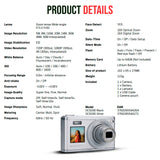 Agfa Photo DC9200 Compact Digital Camera (Gray) with Camera Case (Black and Galaxy Blue) Bundle