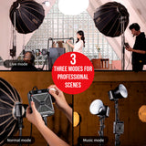 Zhiyun MOLUS G200 Bi-Color LED Monolight with Parabolic Softbox 90D and Air-Cushion Stand Bundle