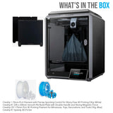 Creality K1 Eco-Friendly Hands-Free Auto Leveling Speedy 3D Printer with 1.75mm PLA Filament Bundle