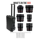 Rokinon 24mm T1.5 Cine DSX High Speed Wide Angle Cine Lens for Sony E with 35mm T1.5 Lens Bundle