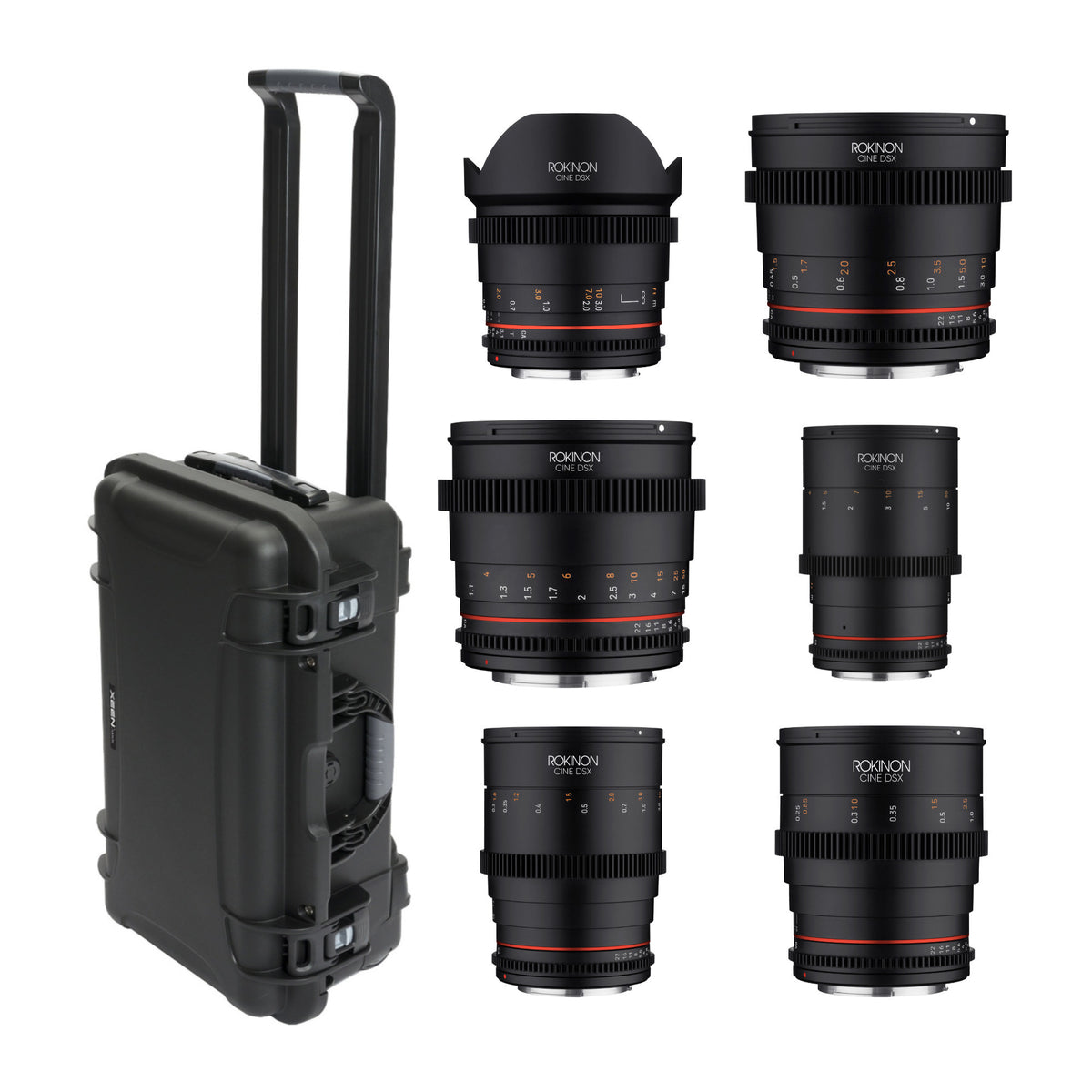 Rokinon 24mm T1.5 Cine DSX High Speed Wide Angle Cine Lens for Sony E with 35mm T1.5 Lens Bundle
