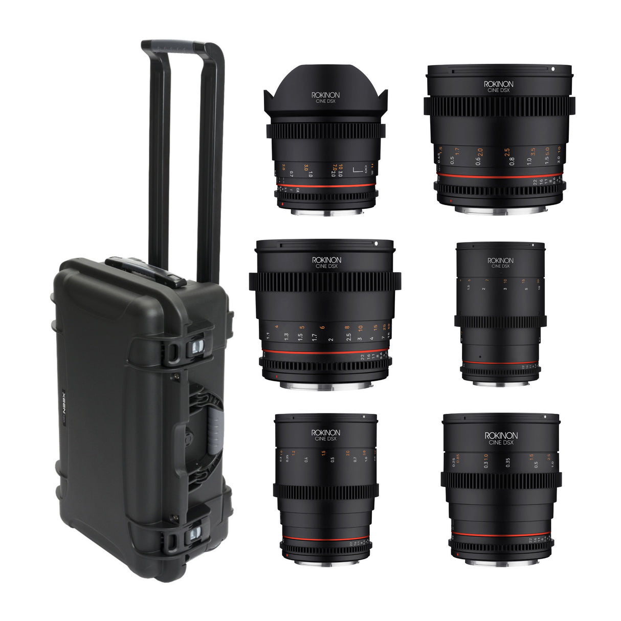 Rokinon 24mm T1.5 Cine DSX High Speed Wide Angle Cine Lens for Sony E with 35mm T1.5 Lens Bundle